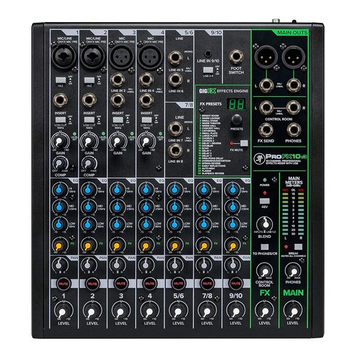 foto del prodotto mixer disc jockey mackie profxv3 series 10 canali black