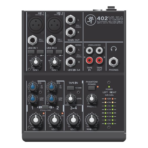 foto del prodotto mixer disc jockey vlz4 series 4 canali black 402vlz4