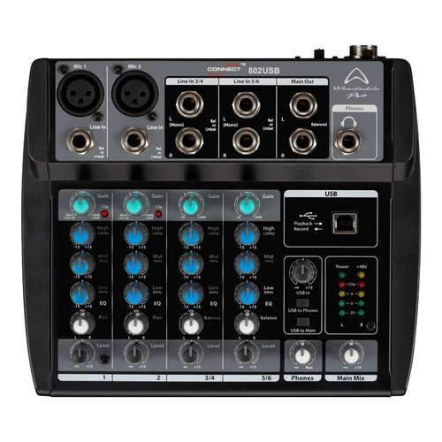 foto del prodotto mixer disc jockey wharfedale 4401165 connect 802 usb nero