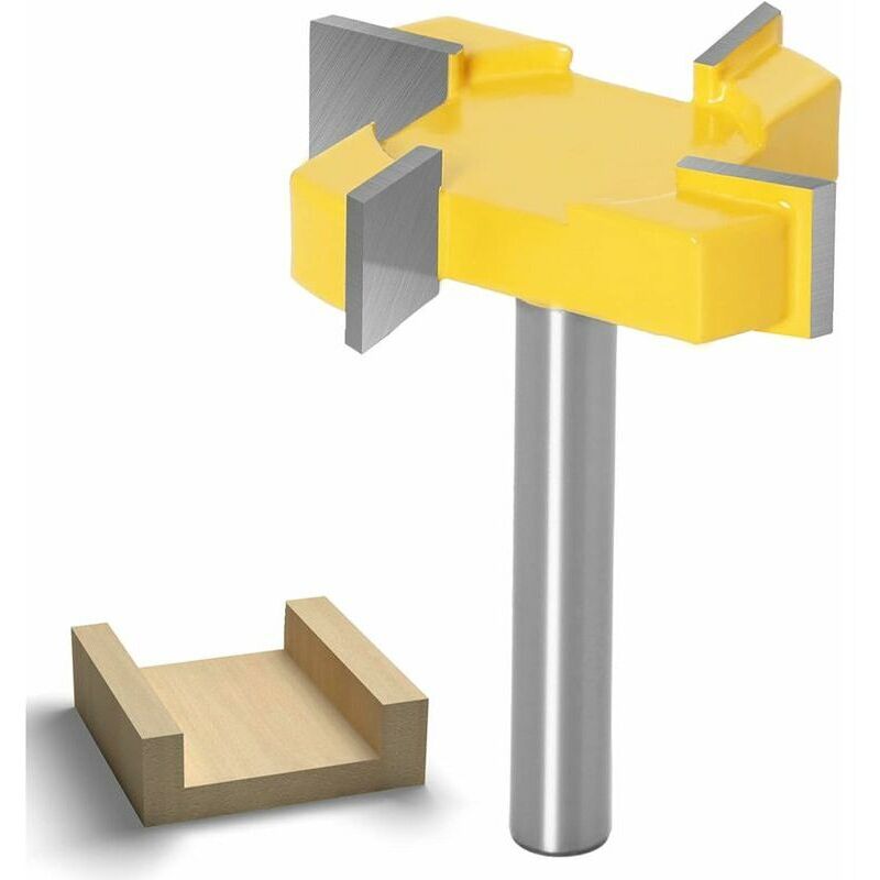 foto del prodotto miya lablanc fresa cnc con gambo da 8 mm, fresa per legno, pialla per lavorazione del legno, punte per fresatura cnc per pannelli di legno