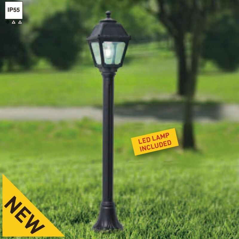 foto del prodotto mizar mary nero e27 led 8,5w paletto 108cm cct