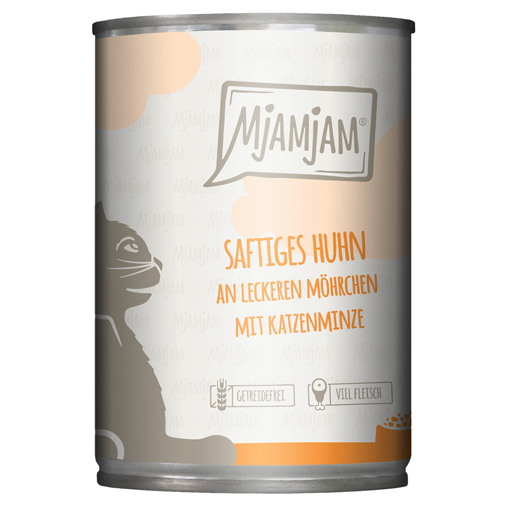foto del prodotto mjamjam 6 x 400 g umido gatto pollo carotine
