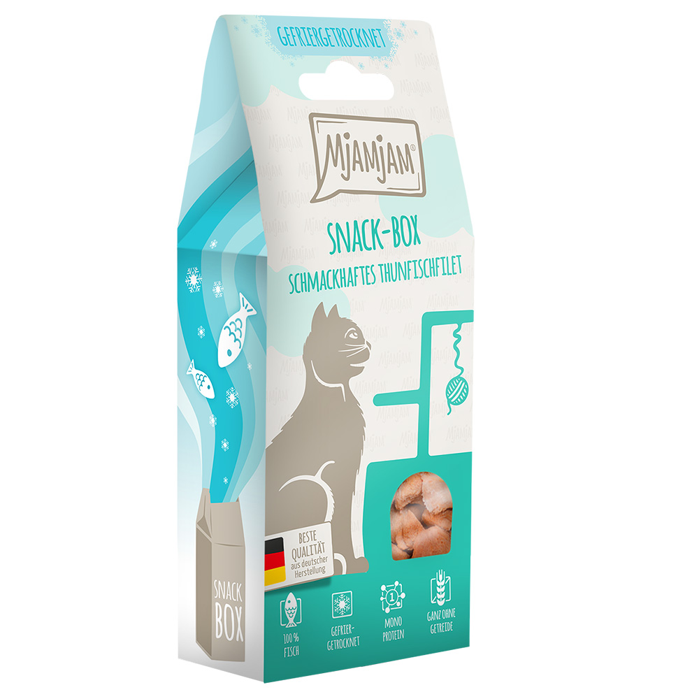 foto del prodotto mjamjam filetto di tonno gustoso snack per gatto 35 g