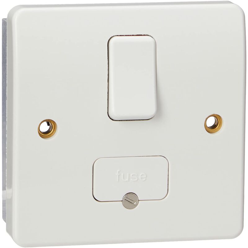foto del prodotto mk logic plus k330 whi unit di connessione con interruttore bipolare, 13 a, con uscita flessibile