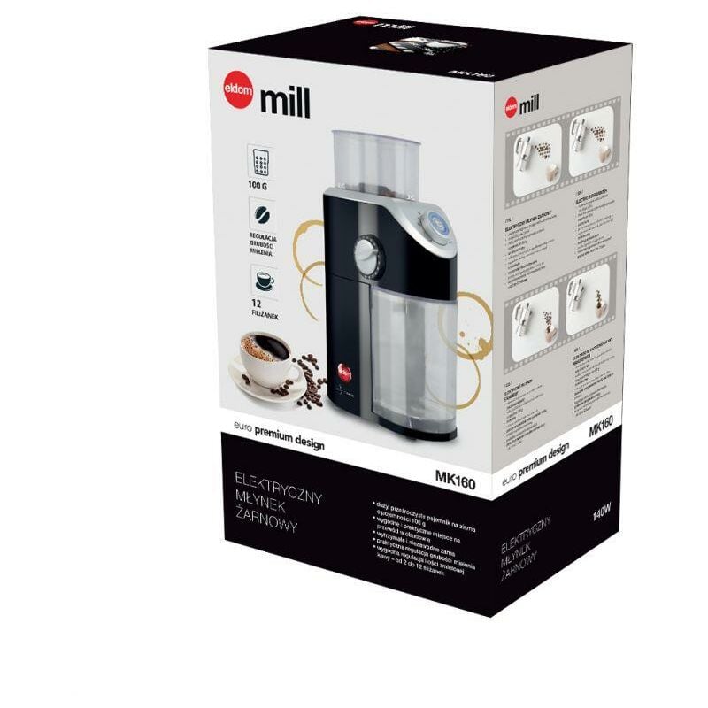 foto del prodotto mk160 mill macinacaff elettrico eldom