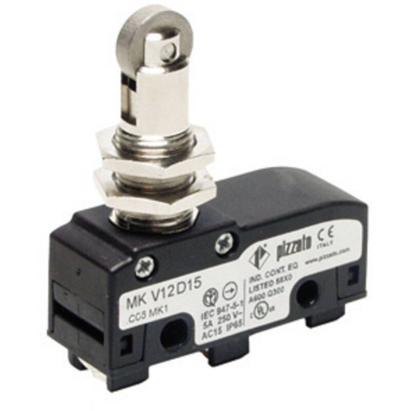 foto del prodotto mkv11d15 microinterruttore mkv11d15 250 v ac 6 a ip40 momentaneo 10 pz. pizzato elettrica