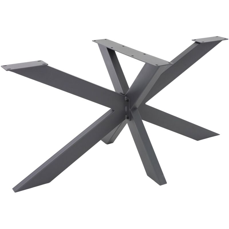 foto del prodotto ml design base tavolo telaio gambe a croce spider 78x71x120 cm struttura scrivania tavolo da pranzo tavolino da salotto caff ufficio lavoro design