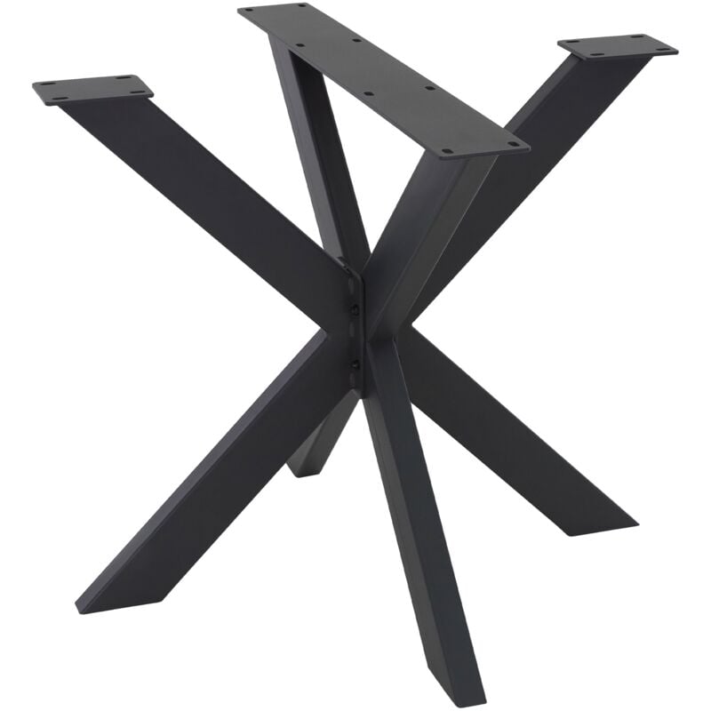 foto del prodotto ml design base tavolo telaio gambe a croce spider 85 x 71 x 85 cm struttura scrivania tavolo da pranzo tavolino da salotto caff ufficio lavoro