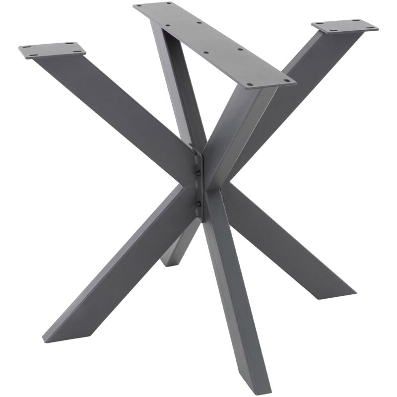 foto del prodotto ml design base tavolo telaio gambe a croce spider 85x71x85 cm struttura scrivania tavolo da pranzo tavolino da salotto caff ufficio lavoro design