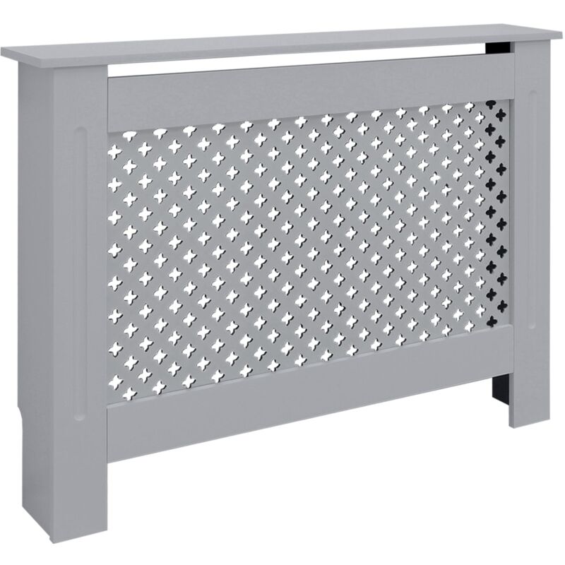 foto del prodotto ml design ecd germany copritermosifone con motivo a nido d ape 112x19x82 cm grigio in legno mdf laccato per camera da letto soggiorno