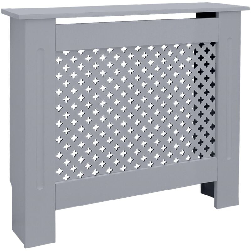 foto del prodotto ml design ecd germany copritermosifone con motivo a nido d ape 78x19x82 cm grigio in legno mdf laccato per camera da letto soggiorno copriradiatore