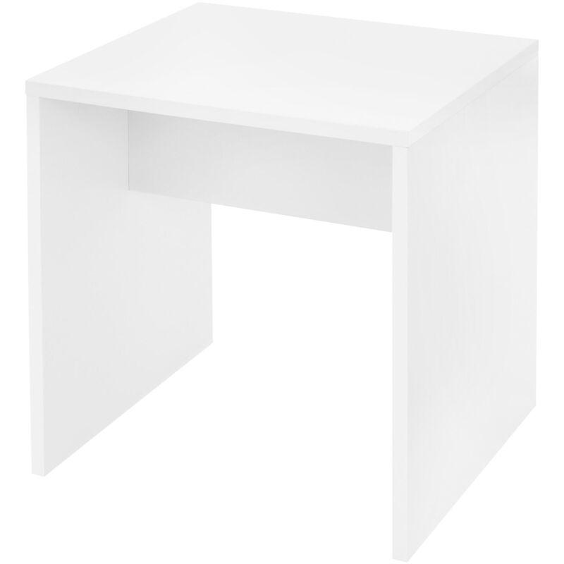 foto del prodotto ml design ecd germany sgabello da toeletta cosmetico bianco in legno 40 x 36 x 41 cm aspetto elegante comfortabile robusto versatile sedia da