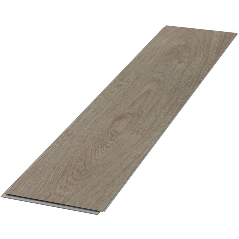 foto del prodotto ml design pavimento in pvc deluxe vinile a click rovere scuro spina di pesce 61x12,8x4,2mm 3,12m 40 listoni marrone aspetto legno antiscivolo