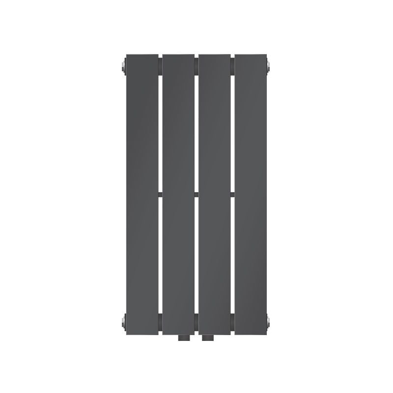 foto del prodotto ml design radiatore a pannello monostrato 300 x 600 mm antracite con raccordo centrale kit di montaggio calorifero moderno termosifone arredamento