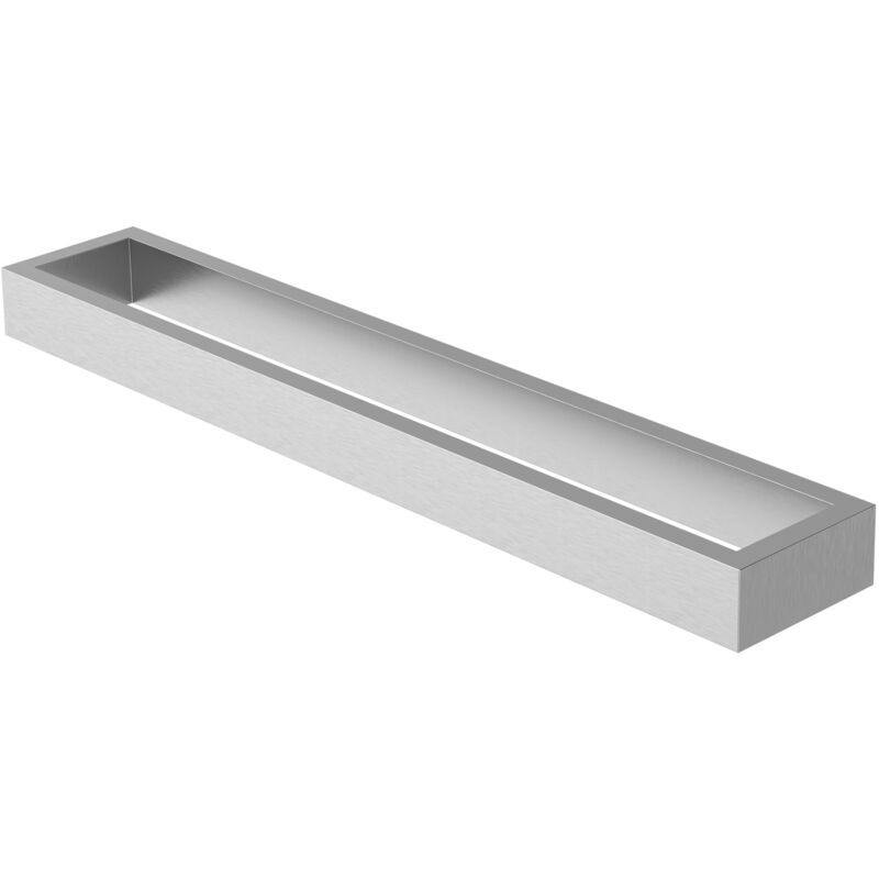 foto del prodotto ml design supporto a parete per asciugamani senza foratura 40 cm argento in acciaio porta salviette montaggio a parete da appendere portasciugamani