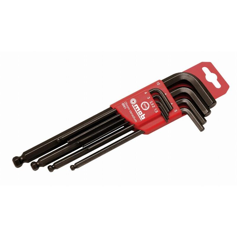 foto del prodotto mob outillage set di 9 chiavi a bussola esagonale 1,5 10mm mob 9061010101
