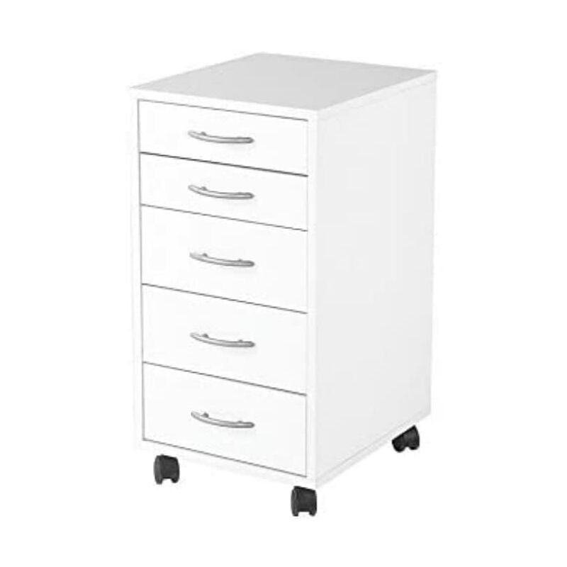 foto del prodotto mobel cassettiera ufficio 33 x 38 x 63.5cm, bianco fmd