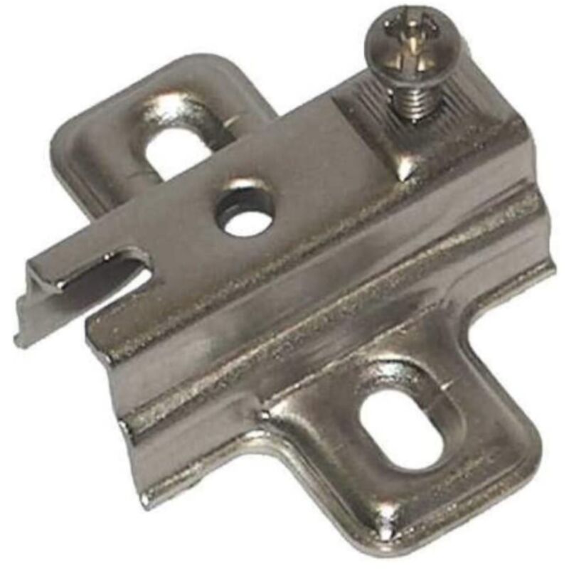 foto del prodotto mobila 2 pezzi piastra per montagio cerniere con foro 26mm con viti