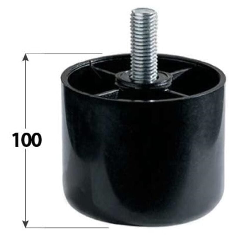 foto del prodotto mobila piede il plastica diam. 60 mm nero