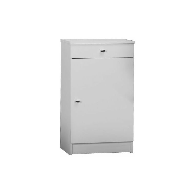 foto del prodotto mobile 1 anta 1 cassetto 46x34x80 bianco lacc. 222tl
