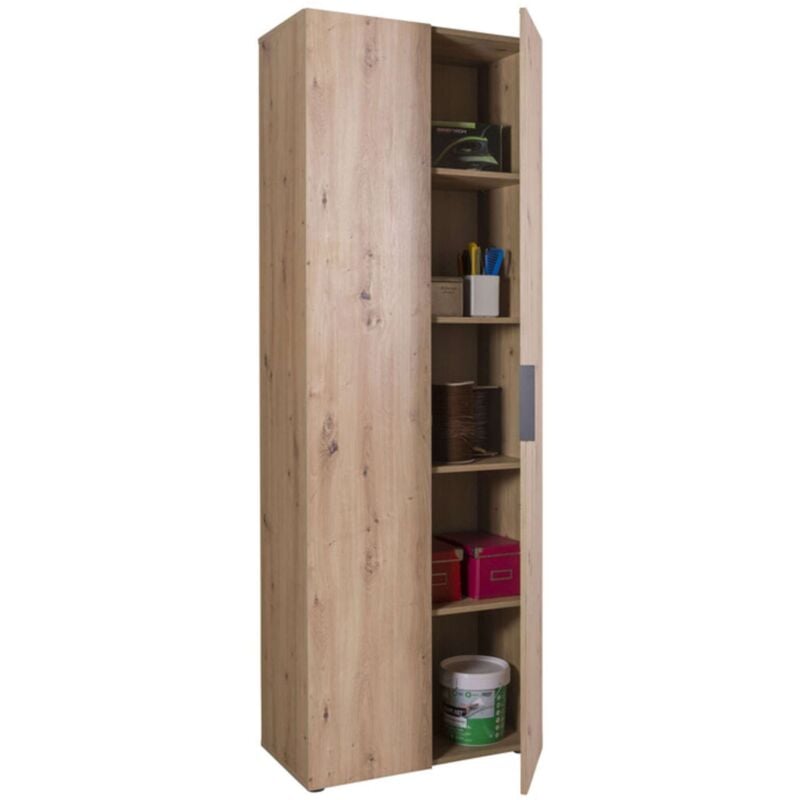 foto del prodotto mobile 2a alto multiuso cm. 69x35x201 h rovere a.