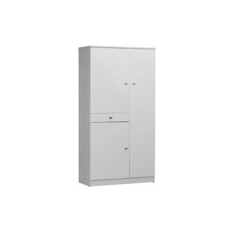 foto del prodotto mobile 3 ante 1 cassetto 77x34x147 bianco lacc. 322tl