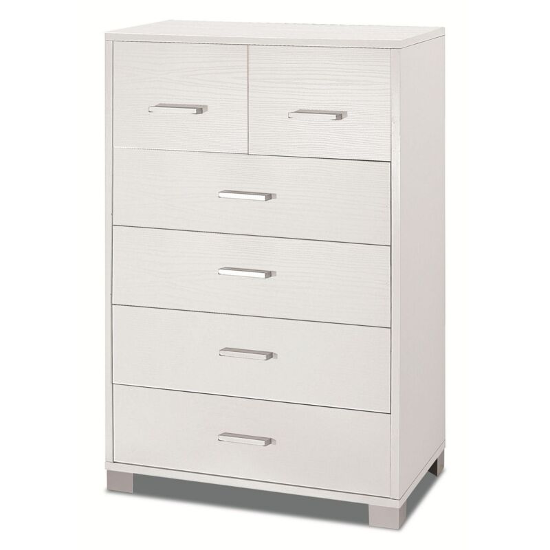 foto del prodotto mobile 4 + 2 cassetti 70l x 41p x h112 finitura bianco fiammato sarmog