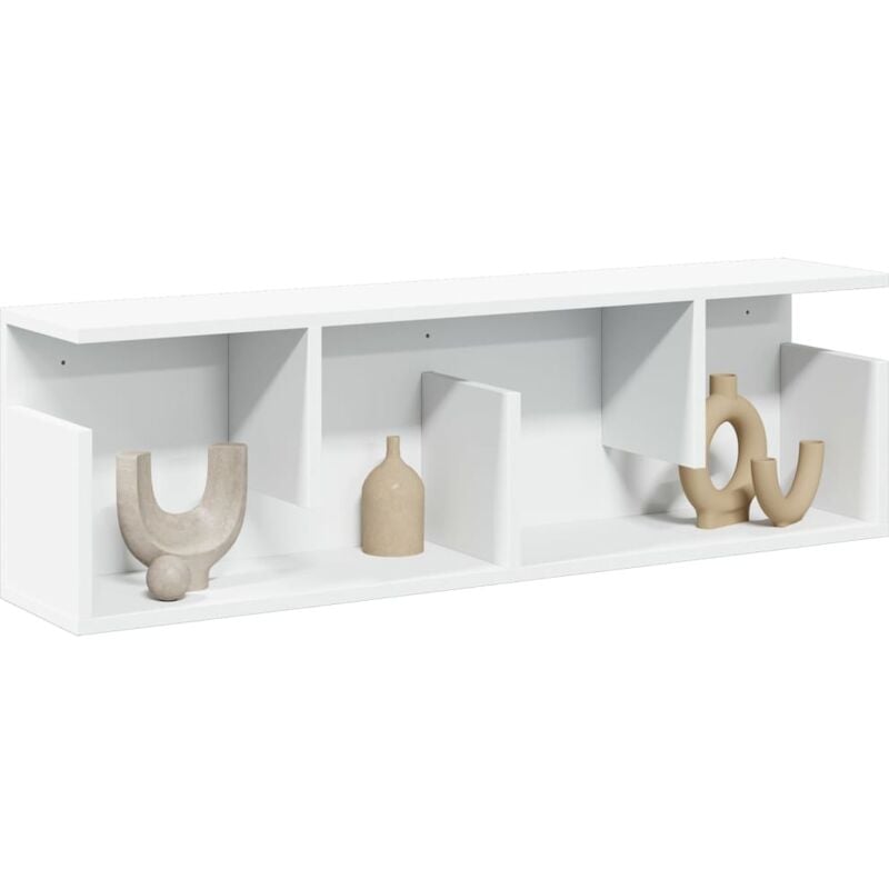 foto del prodotto mobile a parete 100x20x30 cm bianco in legno multistrato vidaxl