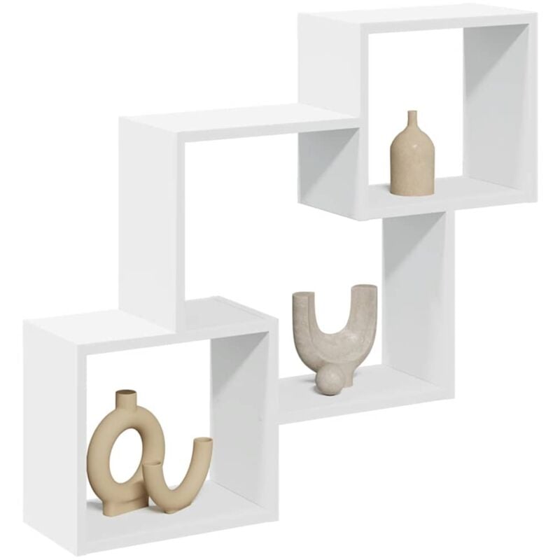 foto del prodotto mobile a parete 78x18x71 cm bianco in legno multistrato vidaxl