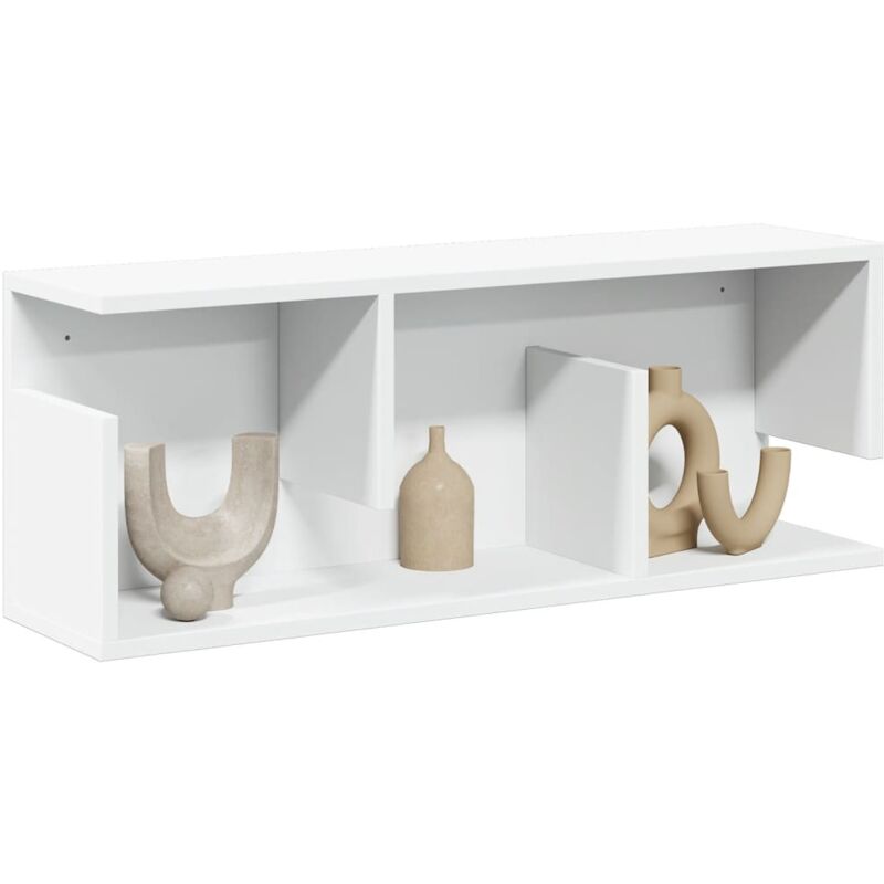 foto del prodotto mobile a parete 80x20x30 cm bianco in legno multistrato vidaxl