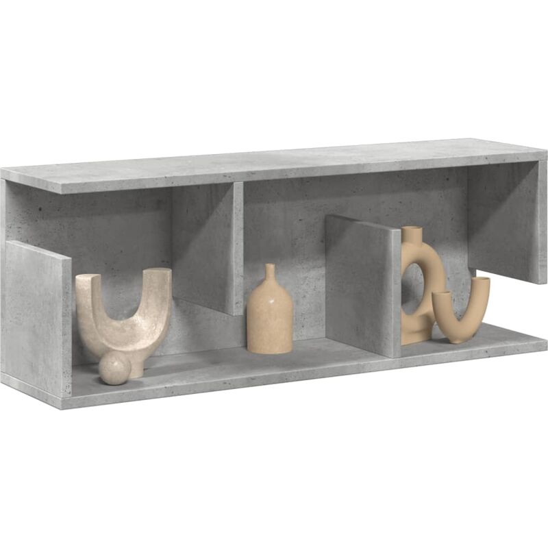foto del prodotto mobile a parete 80x20x30 cm grigio cemento in legno multistrato vidaxl