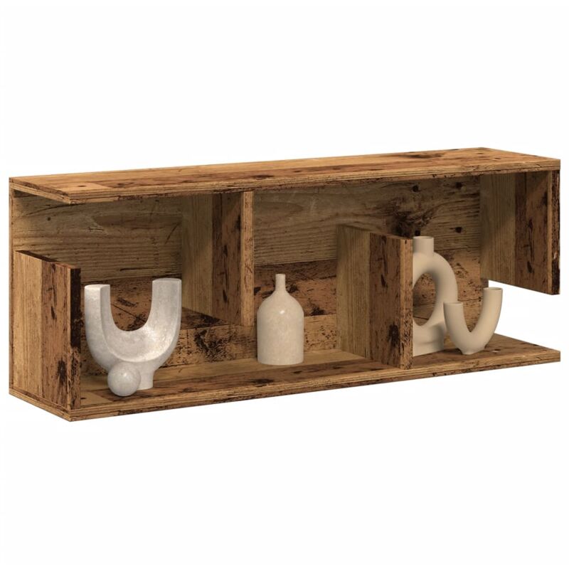 foto del prodotto mobile a parete 80x20x30 cm legno antico in legno multistrato vidaxl