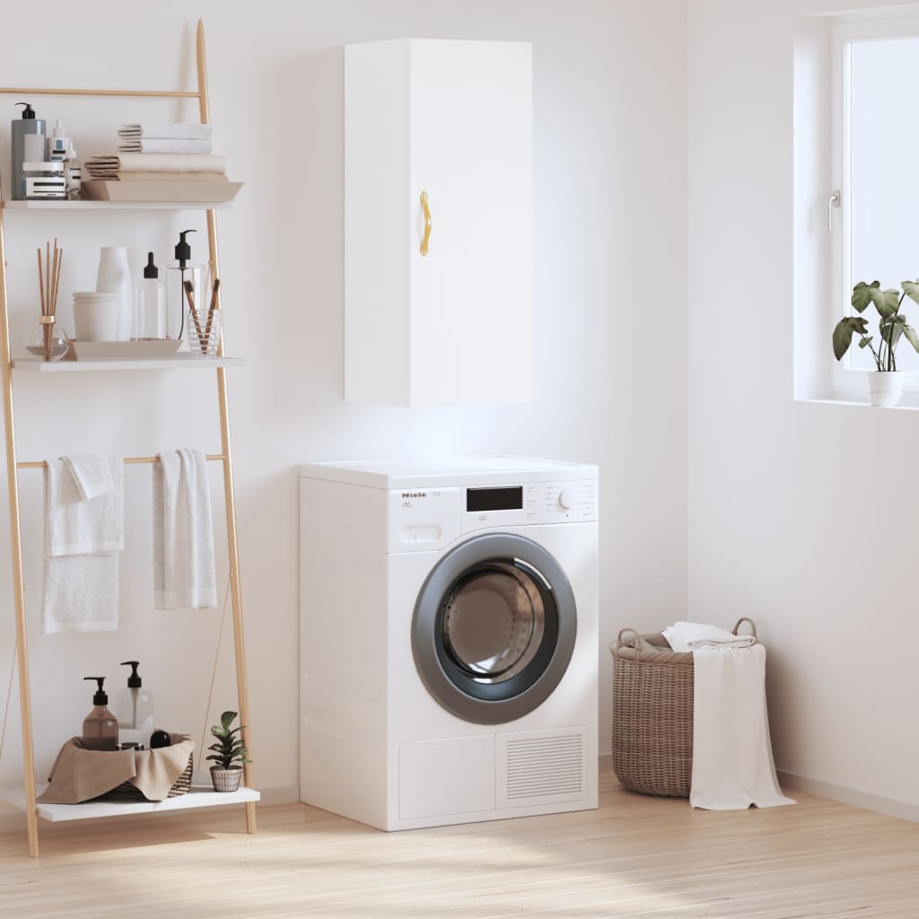 foto del prodotto mobile a parete bianco 34,5x34x90 cmcod mxl 103539