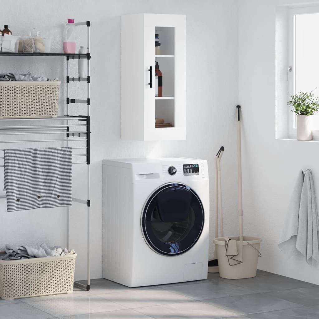 foto del prodotto mobile a parete bianco 34,5x34x90 cmcod mxl 79588