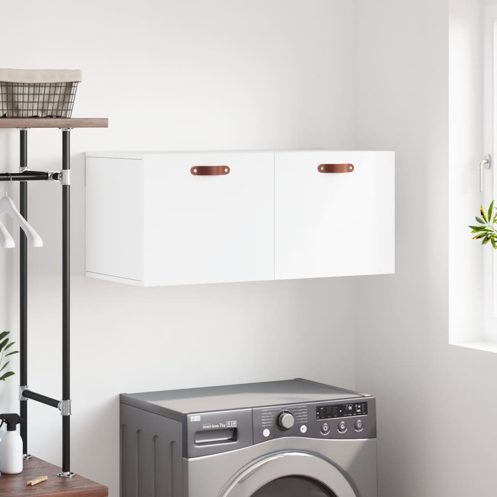 foto del prodotto mobile a parete bianco 80x36,5x35 cm in legno multistratocod mxl 102912