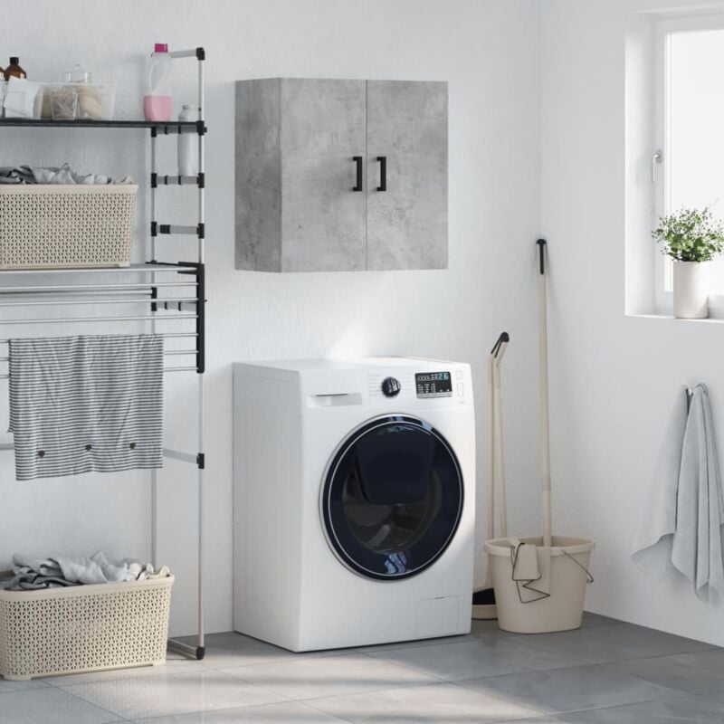 foto del prodotto mobile a parete grigio cemento 60x31x60 cm in legno multistrato vidaxl