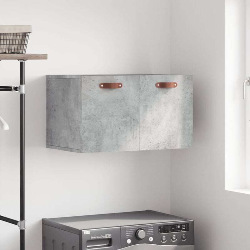 foto del prodotto mobile a parete grigio cemento 60x36,5x35 cm legno multistrato vidaxl