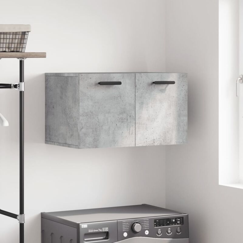 foto del prodotto mobile a parete grigio cemento 60x36,5x35 cm legno multistrato vidaxl