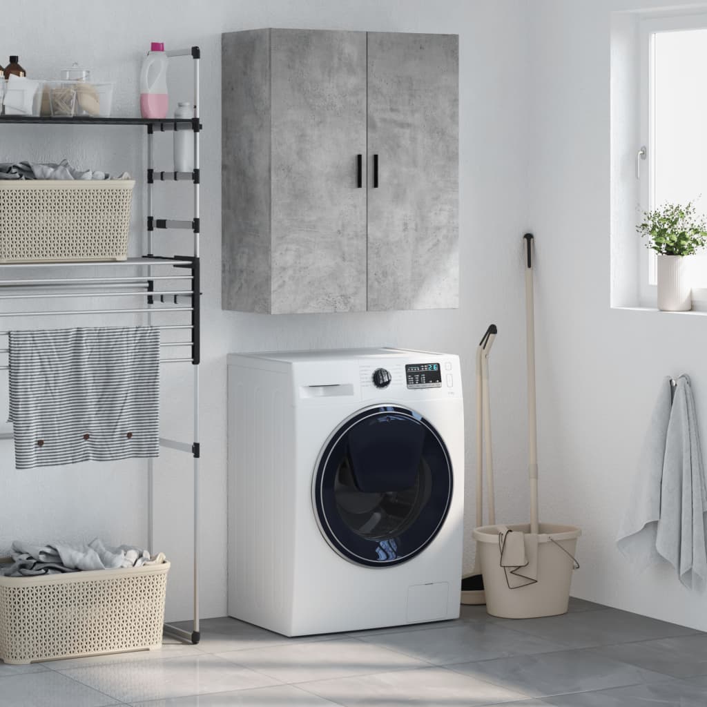 foto del prodotto mobile a parete grigio cemento 69,5x34x90 cmcod mxl 80003