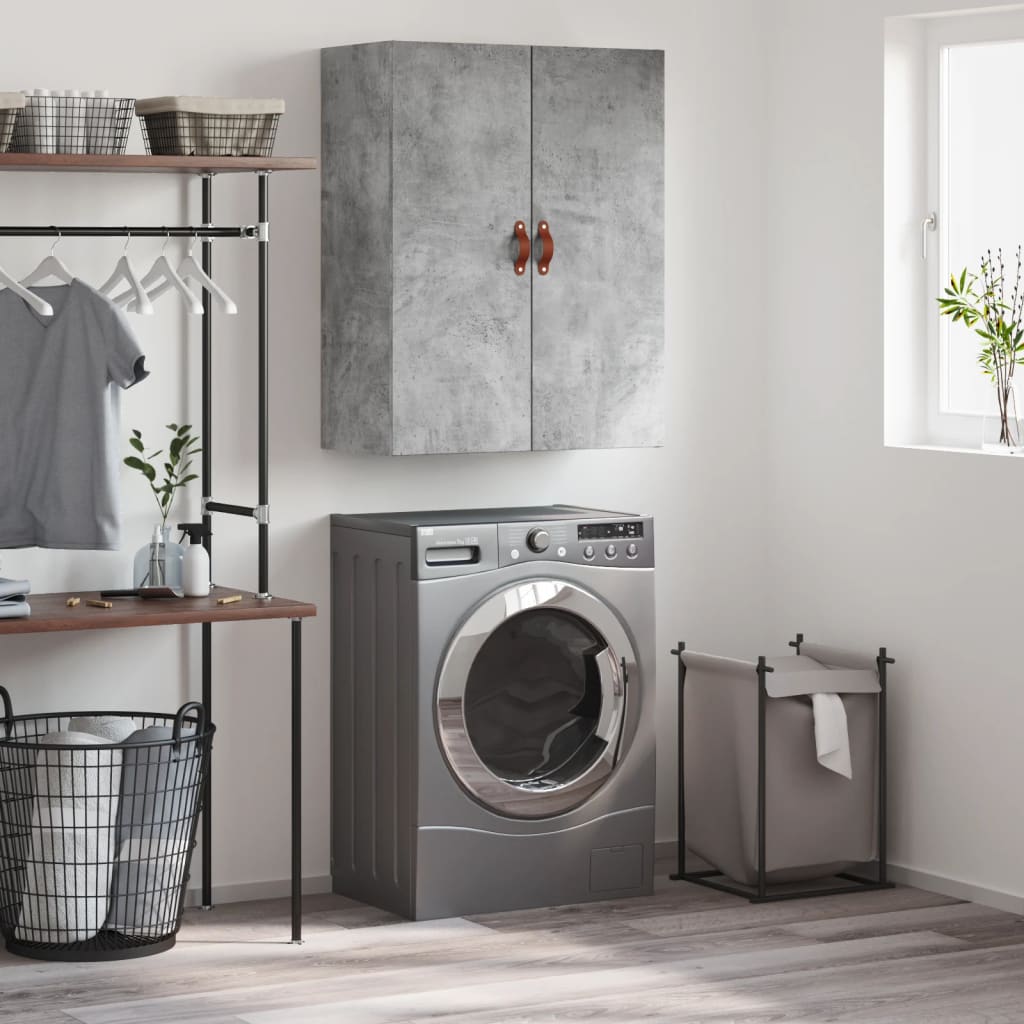 foto del prodotto mobile a parete grigio cemento 69,5x34x90 cmcod mxl 80533