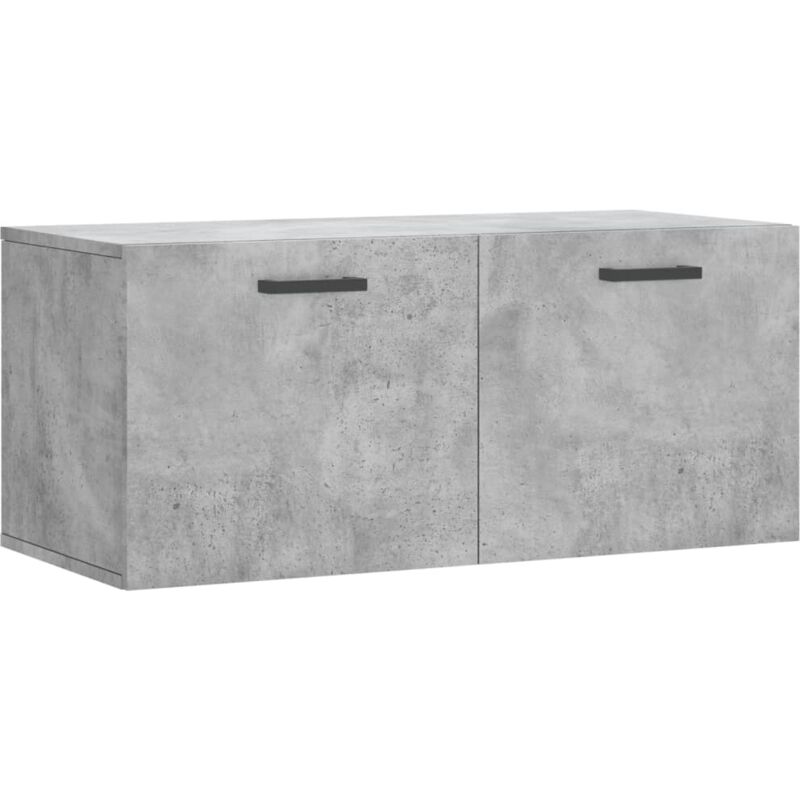 foto del prodotto mobile a parete grigio cemento 80x36,5x35 cm legno multistrato vidaxl