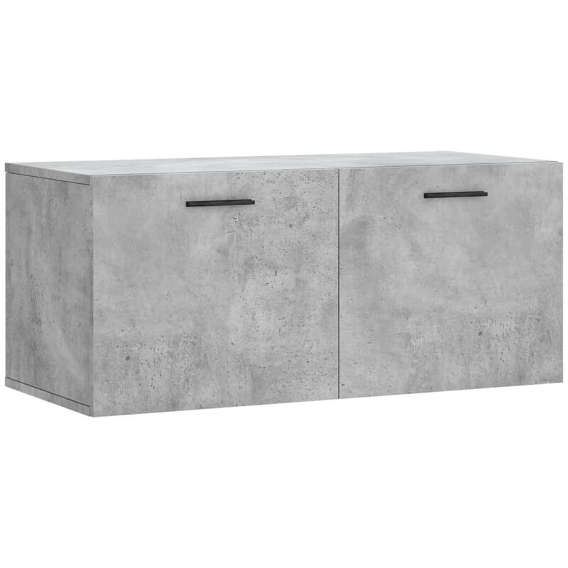 foto del prodotto mobile a parete grigio cemento 80x36,5x35 cm legno multistrato vidaxl