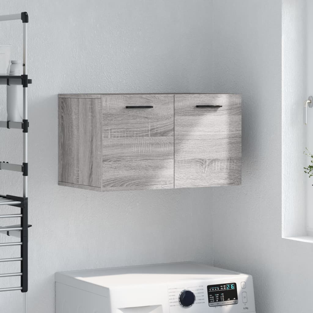 foto del prodotto mobile a parete grigio sonoma 60x36,5x35cm in legno multistrato