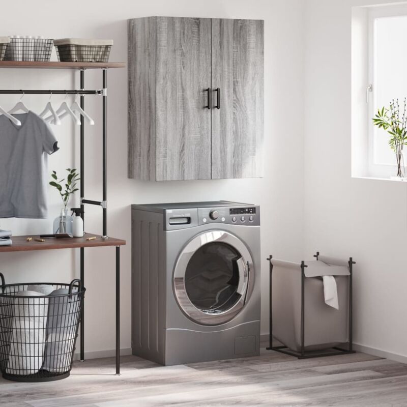 foto del prodotto mobile a parete grigio sonoma 69,5x34x90 cm vidaxl