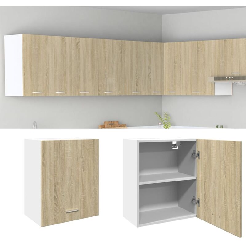 foto del prodotto mobile a parete lyon rovere sonoma 50x31x60 cm in truciolato vidaxl
