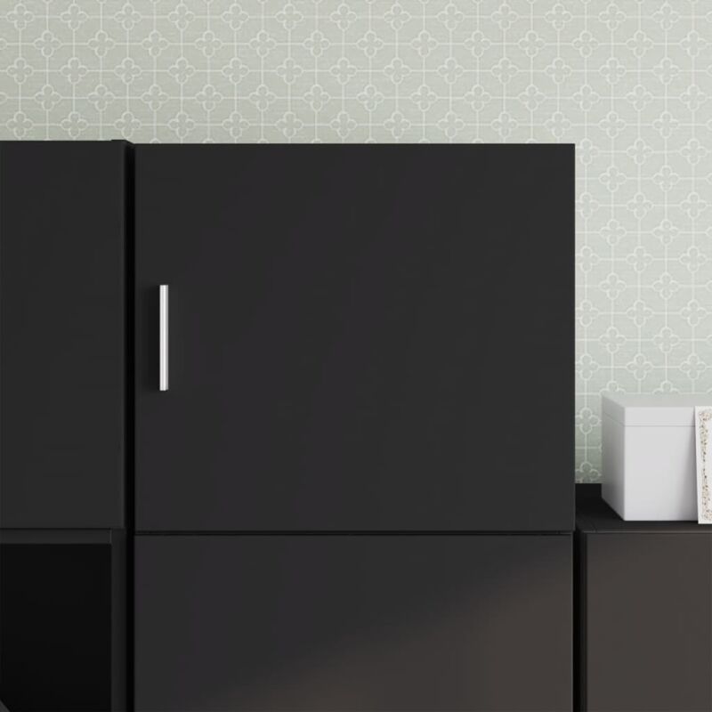 foto del prodotto mobile a parete nero 45x42,5x40 cm in legno multistrato vidaxl