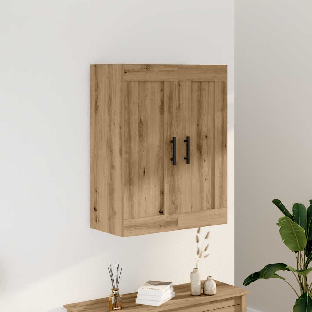 foto del prodotto mobile a parete rovere artigianale 69,5x34x90 cm in truciolato