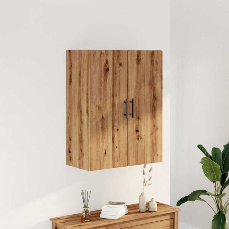 foto del prodotto mobile a parete rovere artigianale 69,5x34x90 cm vidaxl