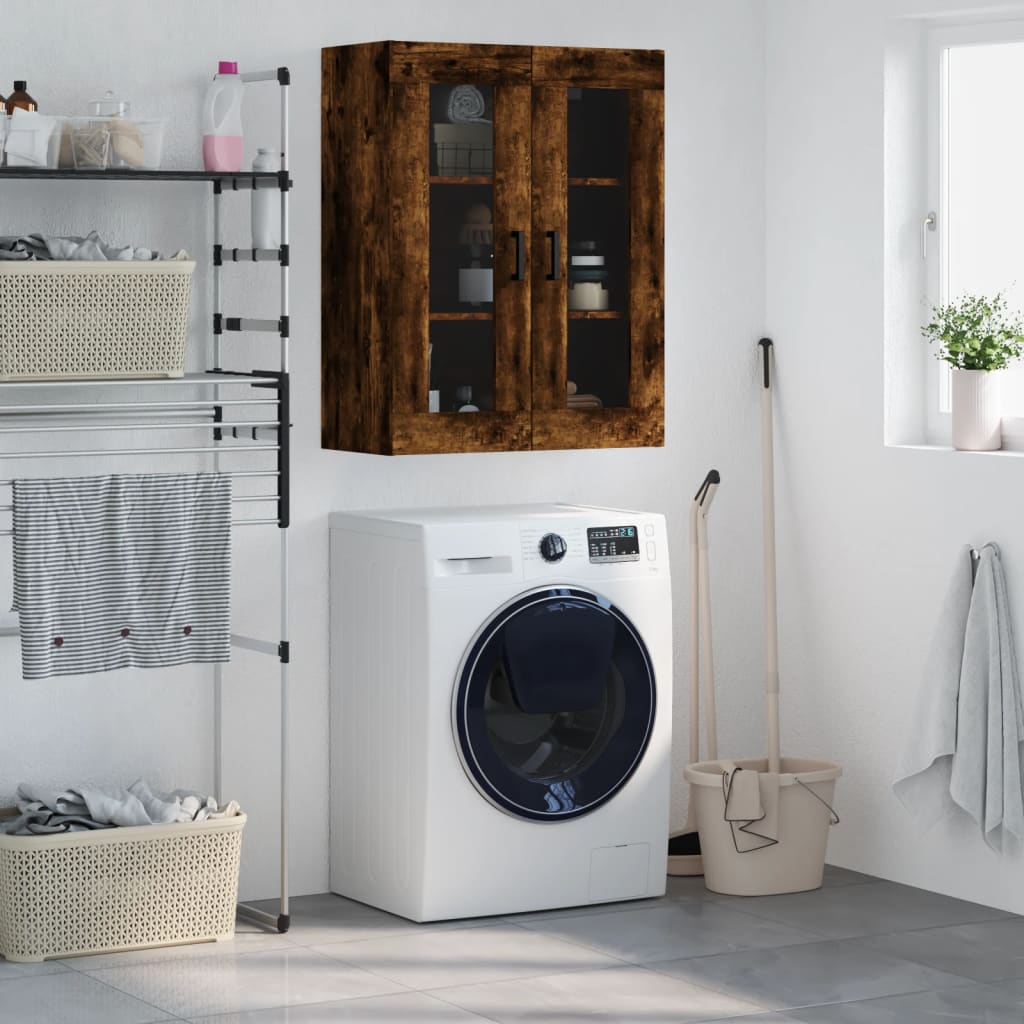 foto del prodotto mobile a parete rovere fumo 69,5x34x90 cmcod mxl 105127