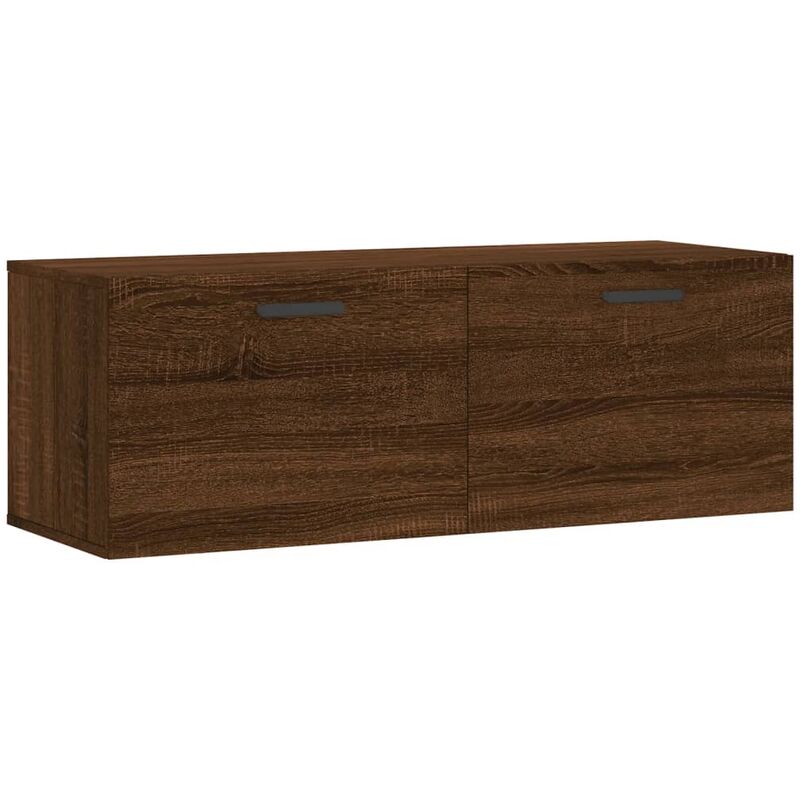 foto del prodotto mobile a parete rovere marrone 100x36,5x35 cm legno multistrato vidaxl
